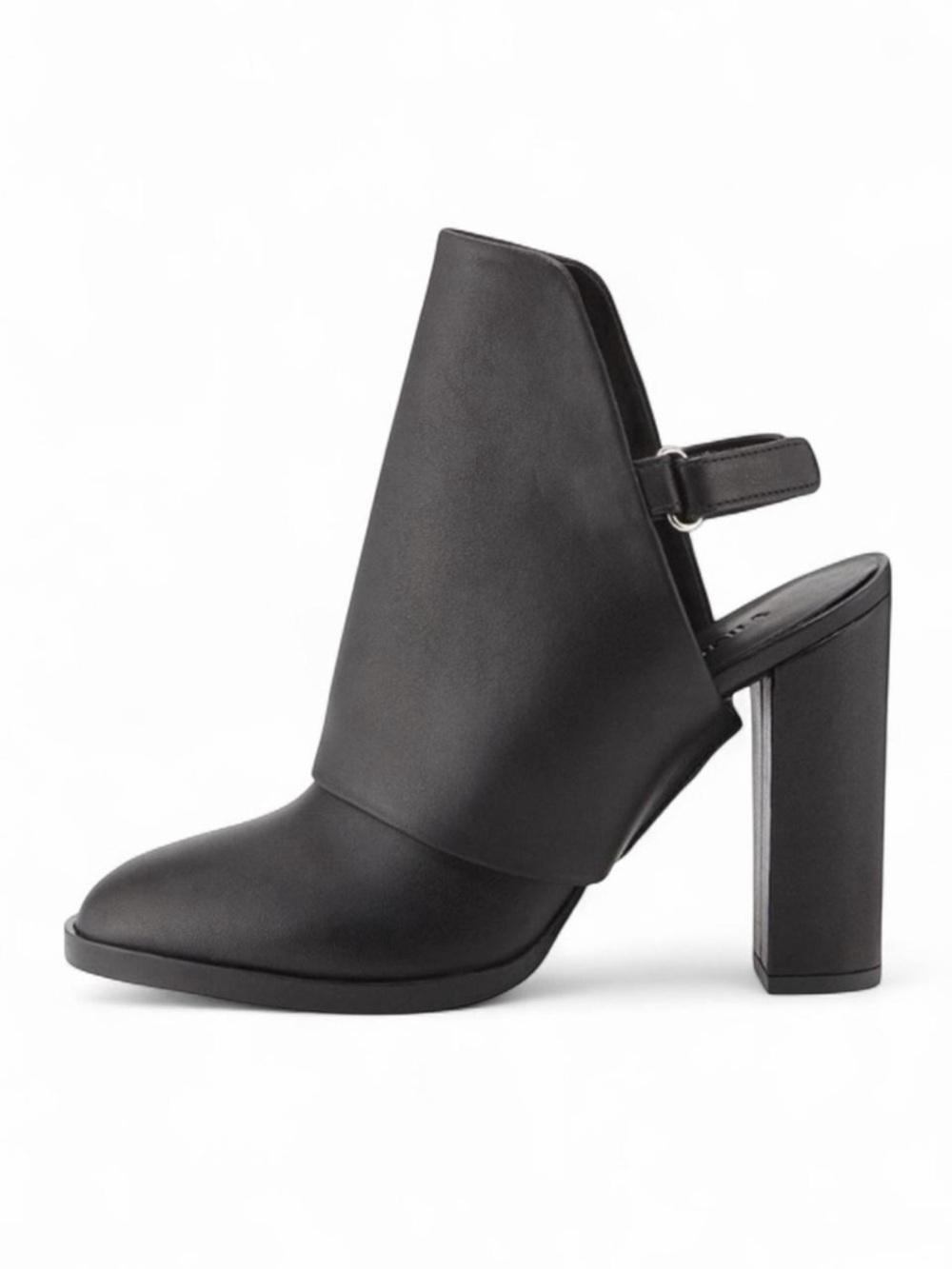 Vince Jody Leather Slingback Mule Heels Black 7.5